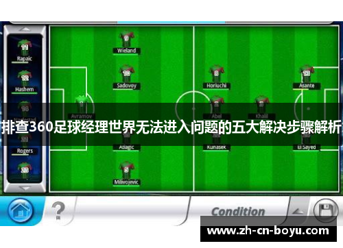 排查360足球经理世界无法进入问题的五大解决步骤解析 排查360足球经理世界无法进入问题的五大解决步骤解析